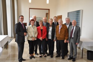 von links: Gregor Kathstede, Maria Holtkamp, Dieter Hofmann,Silivia Plenker, Rolf Giesen, Margret Thölen, Jochen Adrian, Alfred Swyen, Günter Maritzen, Herbert Becker, es fehlt: Dora Forst Foto: Jens Sattler